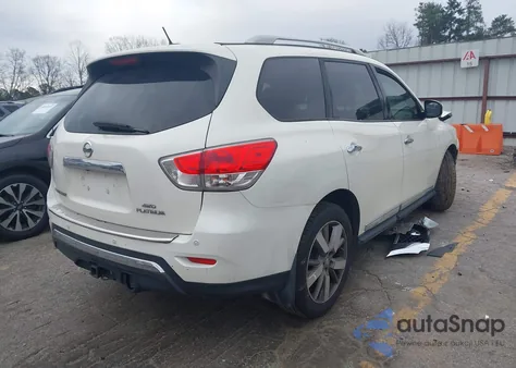 2015 Nissan Pathfinder Platinum из США, поврежденный, VIN 5N1AR2MM0FC615475